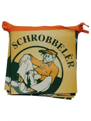 Coated paper pennant banner for Schrobbeler Bitters