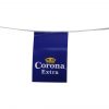 Coated paper pennant banner for corona extra