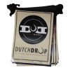 Coated paper pennant banner for dutch drop