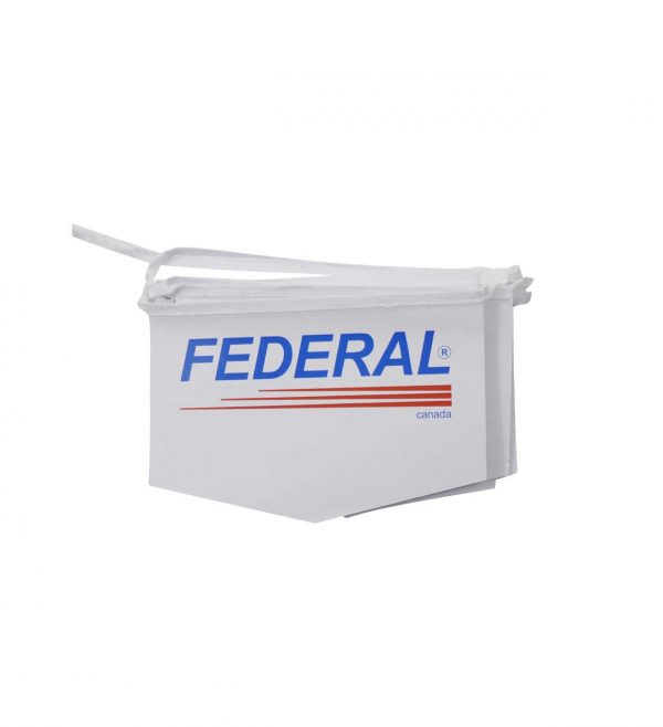 Coated paper pennant banner for federal