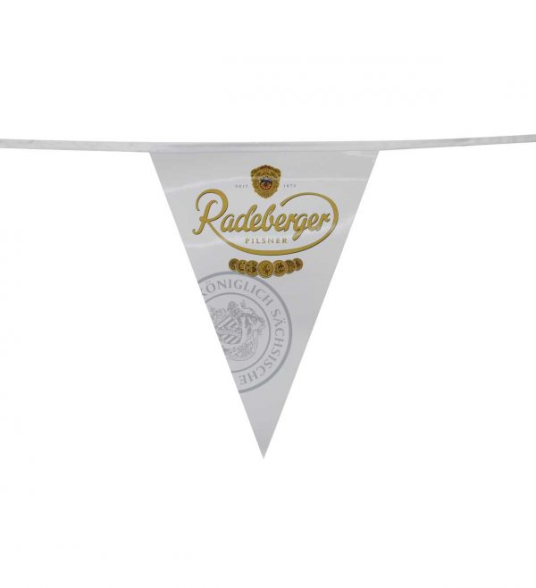 Coated paper bunting for radelerger pilsner