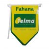 Coated paper pennant banner for telma mobile