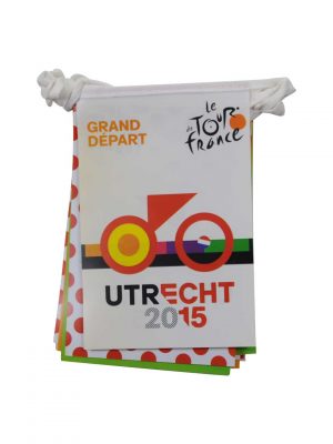 Coated paper pennant banner for utrecht 2015