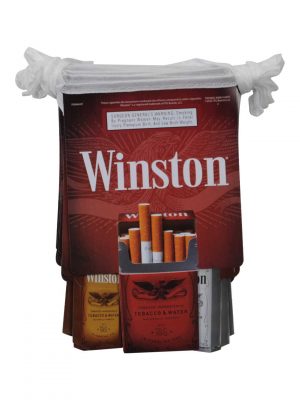 Coated paper pennant banner for winston