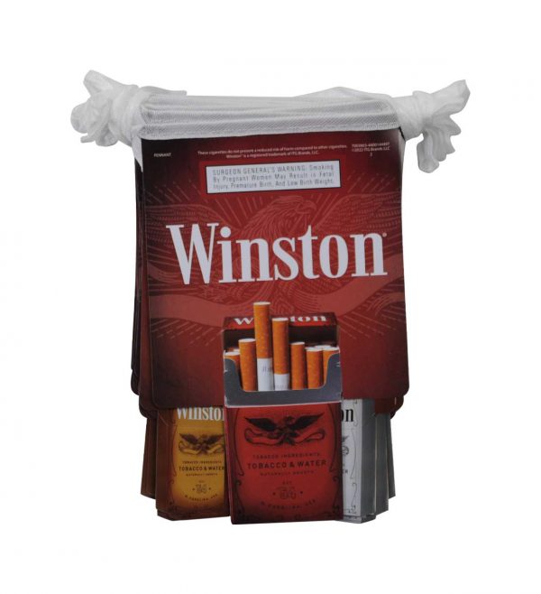 Coated paper pennant banner for winston