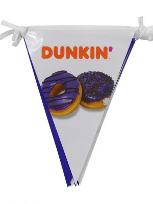 Coated paper pennant banner for_dunkin