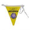 Pvc pennant banner for influenza