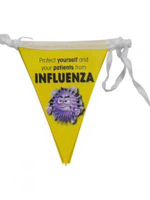 Pvc pennant banner for influenza