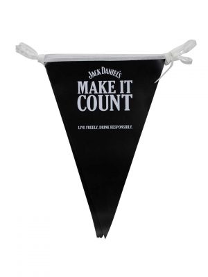 Pvc pennant banner for jack daniels