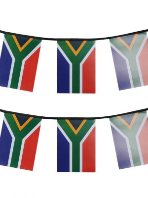 Pvc pennant banner with south africa