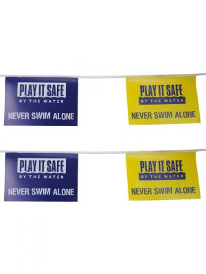 Pvc pennant banner for swimming pool