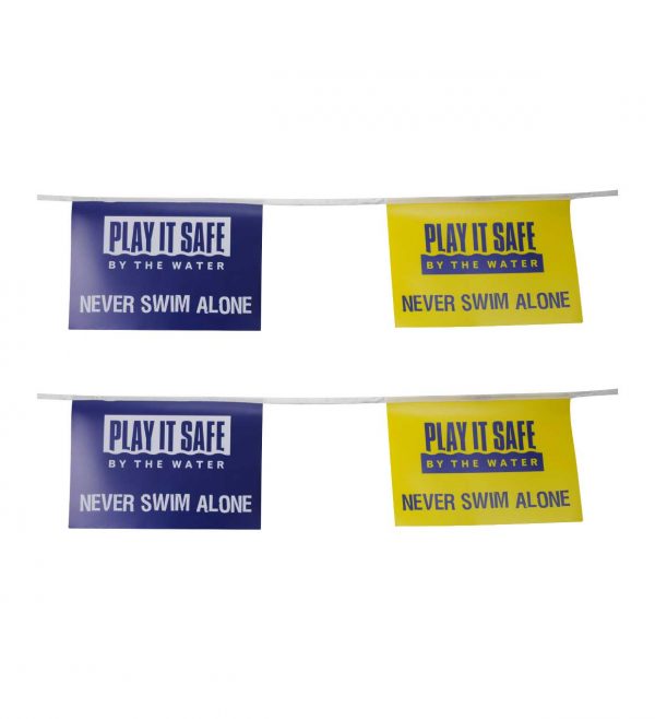 Pvc pennant banner for swimming pool