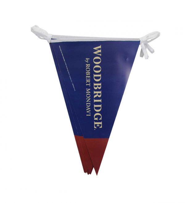 Pvc pennant banner for woodbridge & Ny