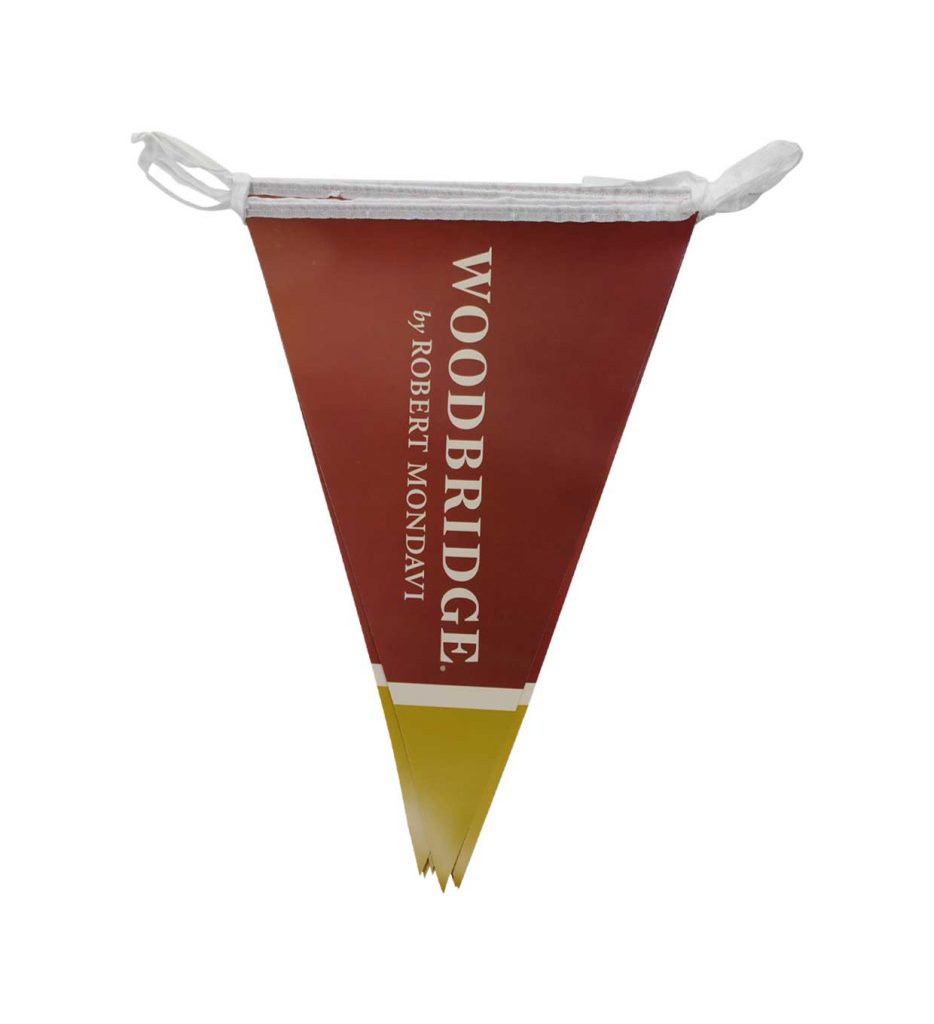 Pvc pennant banner for woodbridge red Custom pennant banner Factory