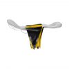 yellow and black mixed safety bunting