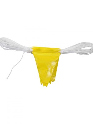 yellow safety bunting