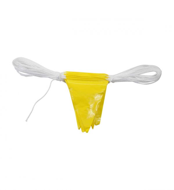 yellow safety bunting